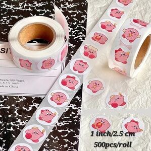 💚2/$20 500 Pieces (1 Roll) Kirby Stickers